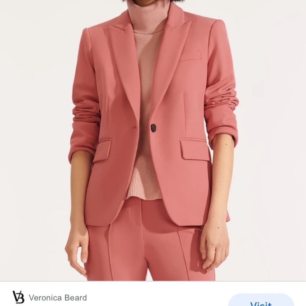 NWT Veronica Beard Dickie Blazer in Mauve Size 4